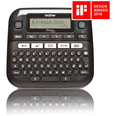 Afbeelding van Labelprinter Brother PT D210 Geel Zwart Wit/Grijs