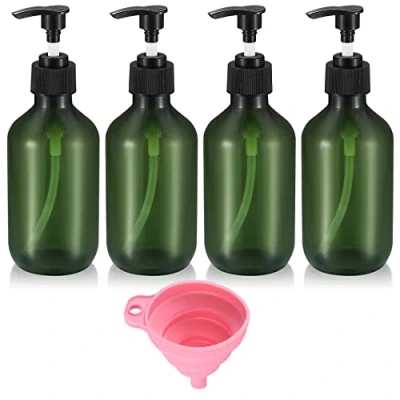 Afbeelding van Shampoo Dispenser Pompfles Kunststof Lotiondispenser Handzeep 4 stuks