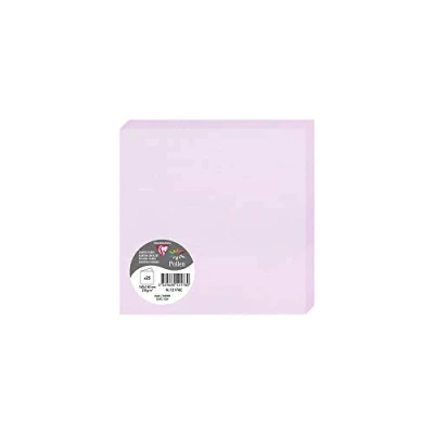 Image de Paquet de 25 cartes pliées Pollen 160x160mm Lilas 210g