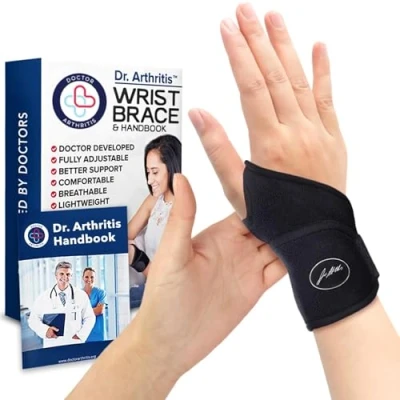 Afbeelding van Professioneel ontwikkelde premium polsbandage/polssteun met kopervezels (single)