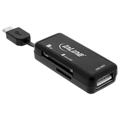 Afbeelding van InLine Micro USB OTG kaartlezer voor SD /