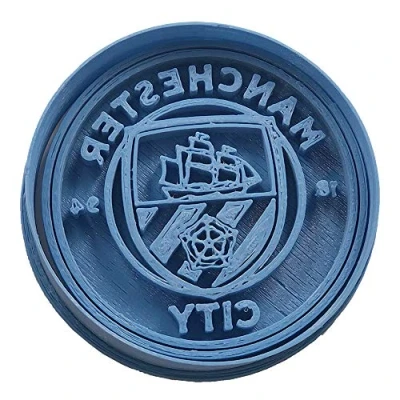 Afbeelding van Cuticuter Manchester City uitsteekvorm van kunststof, blauw, 8 x 7 1,5 cm