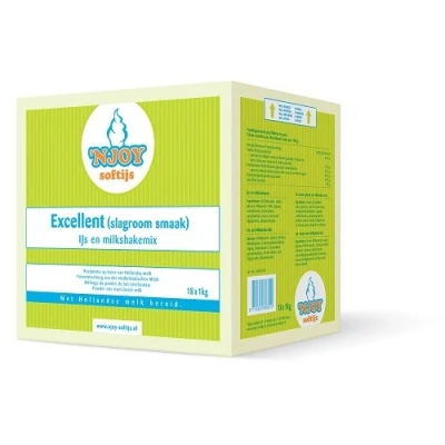 Afbeelding van Njoy IJsmix Poeder Slagroom Excellent (18x1kg)