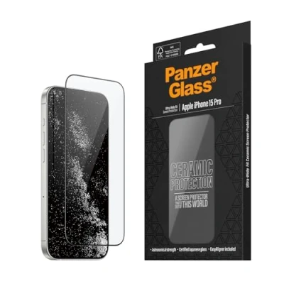 Afbeelding van PanzerGlass Ceramic Protection Ultra Wide Fit Screenprotector (glas) iPhone 15 Pro 1 stuk(s) 2838