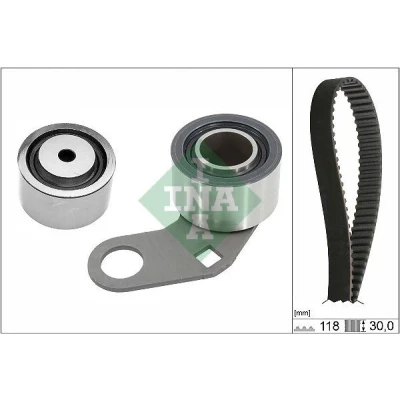 Afbeelding van INA 530 0732 10 Distributieriemset 118 LAND ROVER: Discovery 1, Defender Off Road