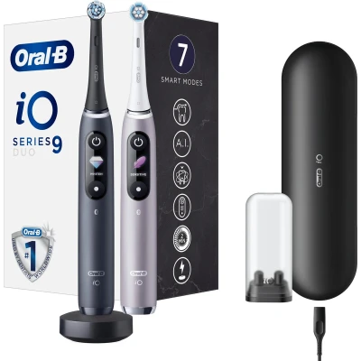 Afbeelding van Oral B iO Special Edition 9 Roze en Zwart Elektrische Tandenborstel Duopack