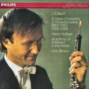 Afbeelding van Bach: 3 Oboe Concertos / Holliger, Brown