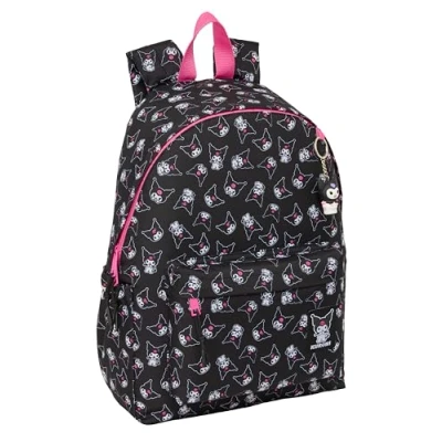 Afbeelding van Schoolrugzak Kuromi Zwart Fuchsia 31 x 43 13 cm