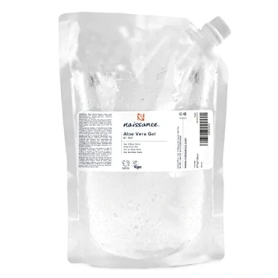 Afbeelding van Naissance Aloë Vera Gel (nr. 707) 870 g navulzak veganistisch, niet getest op dieren rustgevend en verfrissend voor de huid