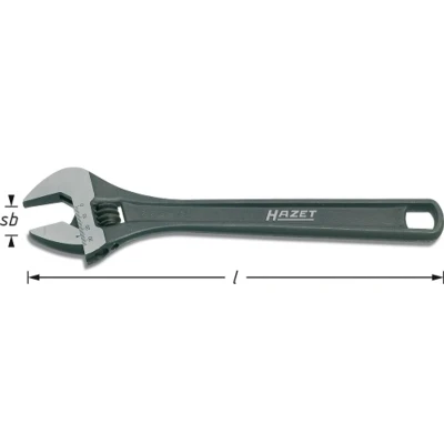 Afbeelding van Hazet 279 10 Engelse sleutel 28 mm DIN ISO 6787