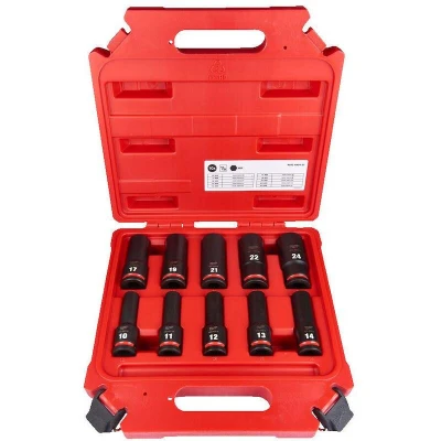 Afbeelding van Milwaukee Kracht Doppen Set 1/2&quot; Vierkant Lang
