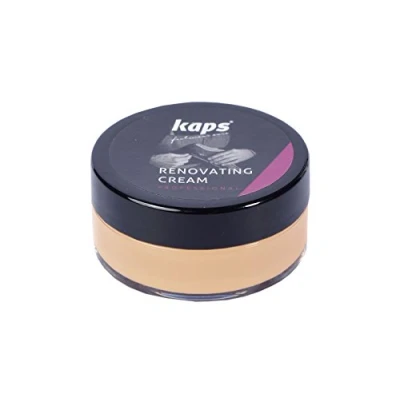 Afbeelding van renovatiecrème voor schoenen van glad leer, zitzakken, krasbestendig, schaafwonden, Kaps, 10 kleuren (130 beige)