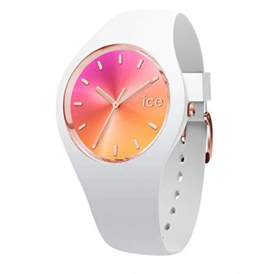 Afbeelding van ICE Watch SunsetCalifornia wit dameshorloge met siliconen armband, Blauw, Medium (40 mm)