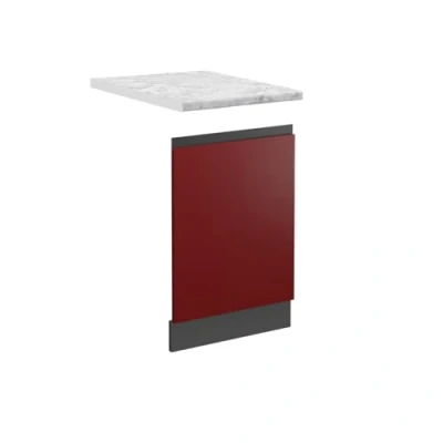 Afbeelding van Vicco Frontpaneel R Line, Rood/Antraciet, 45 cm , WB Marmer