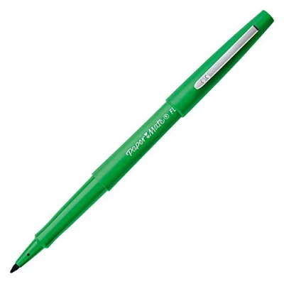 Afbeelding van Paper Mate Flair Original viltstift, medium punt, groen, 12 stuks