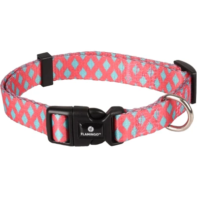 Afbeelding van Flamingo Sue Halsband Honden Roze/groen S 30 45cm 15mm 1st 128261