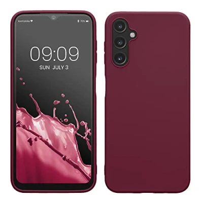 Afbeelding van kwmobile telefoonhoesje geschikt voor Samsung Galaxy A14 5G Hoesje smartphone Back cover in bordeaux violet