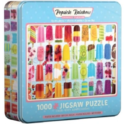 Afbeelding van Eurographics Popsicle Rainbow Tin 1000 stukjes