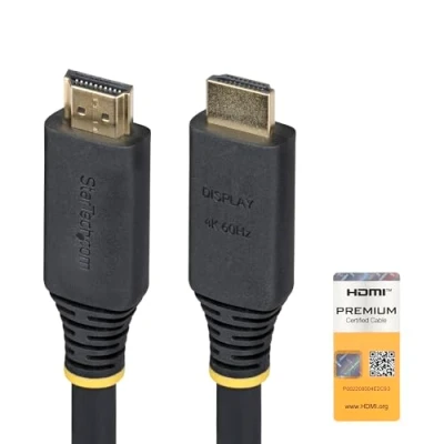 Image de StarTech.com 10m (32.8ft) Active High speed HDMI Cable, 4K60Hz câble avec Ethernet mâle pour 10 m blindé noir actif, prise en charge UHD 4K60Hz, support 2K144Hz, de HDR10