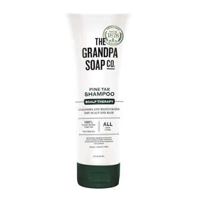 Afbeelding van Teerzeep Shampoo Pijnboomteer Gevoelige Hoofdhuid The Grandpa Soap Co. 236ml.