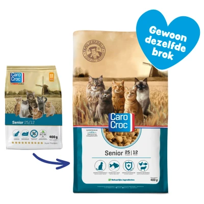 Afbeelding van Carocroc Senior Kattenvoer 400 g
