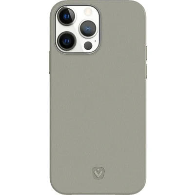 Afbeelding van Valenta Leather Back Cover Snap Luxe Apple iPhone 13 Pro Grey