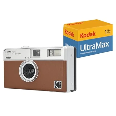 Afbeelding van Kodak RK0109 Bundle Film Camera Ektar H35 Black + Pellicule 35mm Half frame