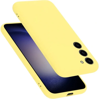 Afbeelding van Cadorabo Hoesje geschikt voor Samsung Galaxy S23 in LIQUID GEEL Beschermhoes gemaakt van flexibel TPU silicone Case Cover
