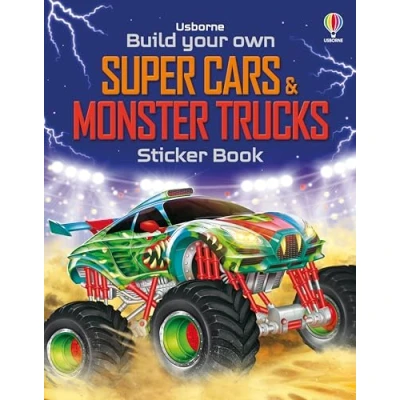 Afbeelding van Build Your Own Sticker Book Super Cars and Monster Trucks