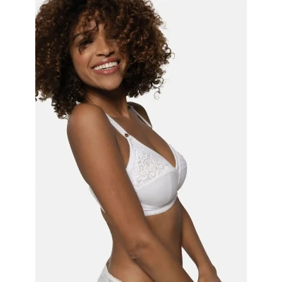 Afbeelding van Dorina Monica NON Padded Triangel BH, Dames, Maat: 95E, White