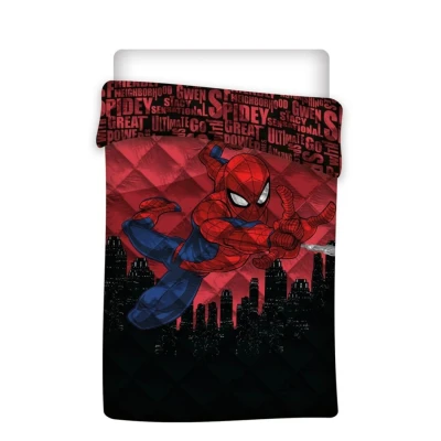 Afbeelding van Spider Man Sprei, Great Power Eenpersoons 140 x 200 cm Polyester