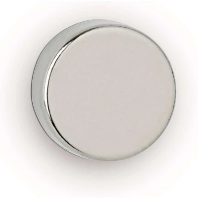 Afbeelding van Maul Neodymium Schijfmagneet Ø12x5mm 4kg Blister 4 Zilver, Whitebord Magneten