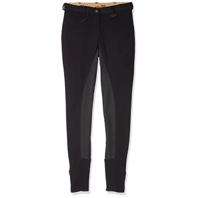 Afbeelding van HKM Rijbroek Basic Belmtex Grip 3/4 Zitvlak Donkerblauw 116