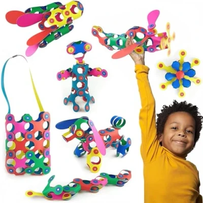 Afbeelding van Clixo Magnetisch Bouwspeelgoed Rainbow Pack, 42dlg.