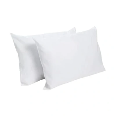 Afbeelding van Bleu Câlin Set met 2 rechthoekige kussens, comfort &quot;Alaska&quot;, zeer opblaasbaar, 50 x 70 cm, bekleding 100% katoen, percal, wit, vorm