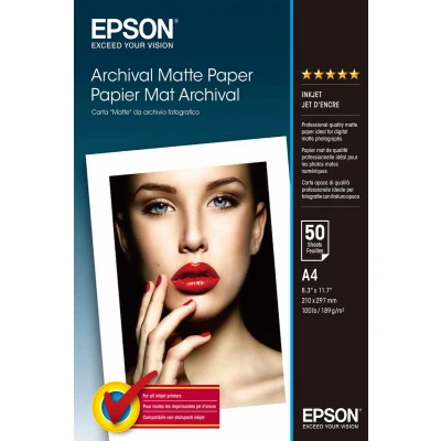 Afbeelding van Epson Archival Matte Paper C13S041342 Fotopapier DIN A4 192 g/m² 50 vellen Mat