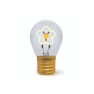 Afbeelding van Legami Tafellamp in bolvorm, oplaadbaar met USB kabel, draadloos, fictielamp, Daisy thema, 6,8 x 10,3 cm