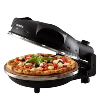 Afbeelding van Ariete 0909/10 PIZZA IN 4 &#039;MINUTES pizzaoven 1200W timer diameter 32 cm max. 400 graden zwart