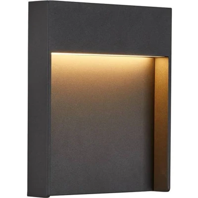 Afbeelding van SLV FLATT 1002952 Buitenlamp (wand) LED vast ingebouwd Antraciet