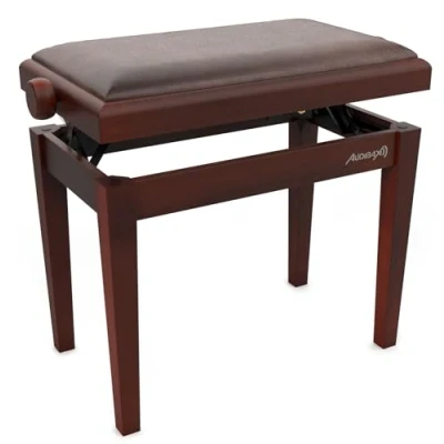 Afbeelding van Audibax KB600 Hoge sterkte opvouwbare piano of toetsenbordbank In hoogte verstelbaar van 47,5 tot 56,5 cm Stoel voor toetsenbord Gemaakt hout