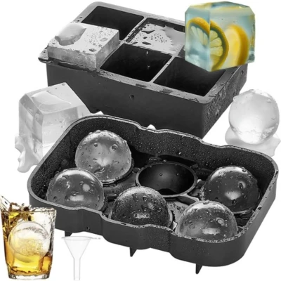 Afbeelding van Ruhhy Siliconen mal 2in1 kubussen + ballen 21270