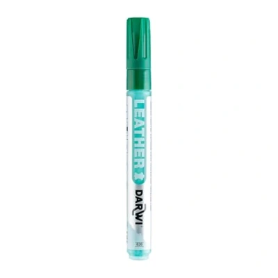 Afbeelding van DARWI Leerverf, marker, kant, 2 mm, 6 ml, donkergroen