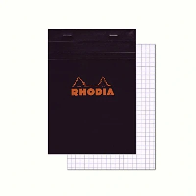 Afbeelding van Rhodia 162009C, Afbeelding, Zwart, A5, 80 vel, Ruitjespapier, Zachte voorkant &amp; harde achterkant