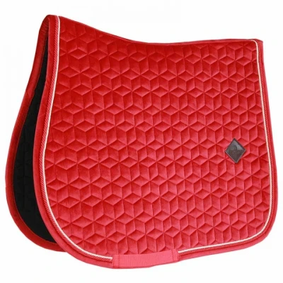 Afbeelding van Kentucky Zadeldekje Velvet Springen Rood Full