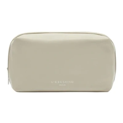 Afbeelding van LIEBESKIND BERLIN Leren Toilettas Cosmetische tas Pouch Cosmetic Bag Milk Beige