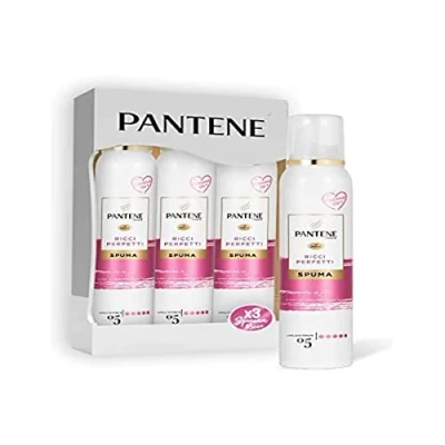Afbeelding van Pantene Pro V Perfect, voedzaam en warmtebeschermend krullend schuim met kokosolie, gedefinieerd glanzend gedurende de dag, maxi formaat 3 x 200 ml