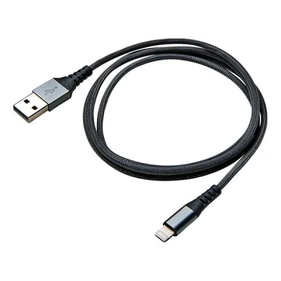 Afbeelding van Celly Datakabel Lightning Nylon 1 meter zwart 0517523