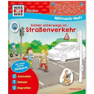 Afbeelding van WAS IST Junior Mitmach Heft Sicher unterwegs im Straßenverkehr
