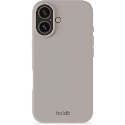 Afbeelding van Holdit Hoesje Geschikt voor iPhone 16 Siliconen Silicone Case bruin