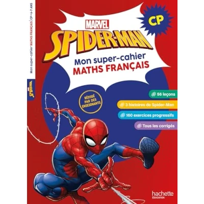 Afbeelding van SPIDERMAN MON SUPER CAHIER DE MATHS ET FRANCAIS CP